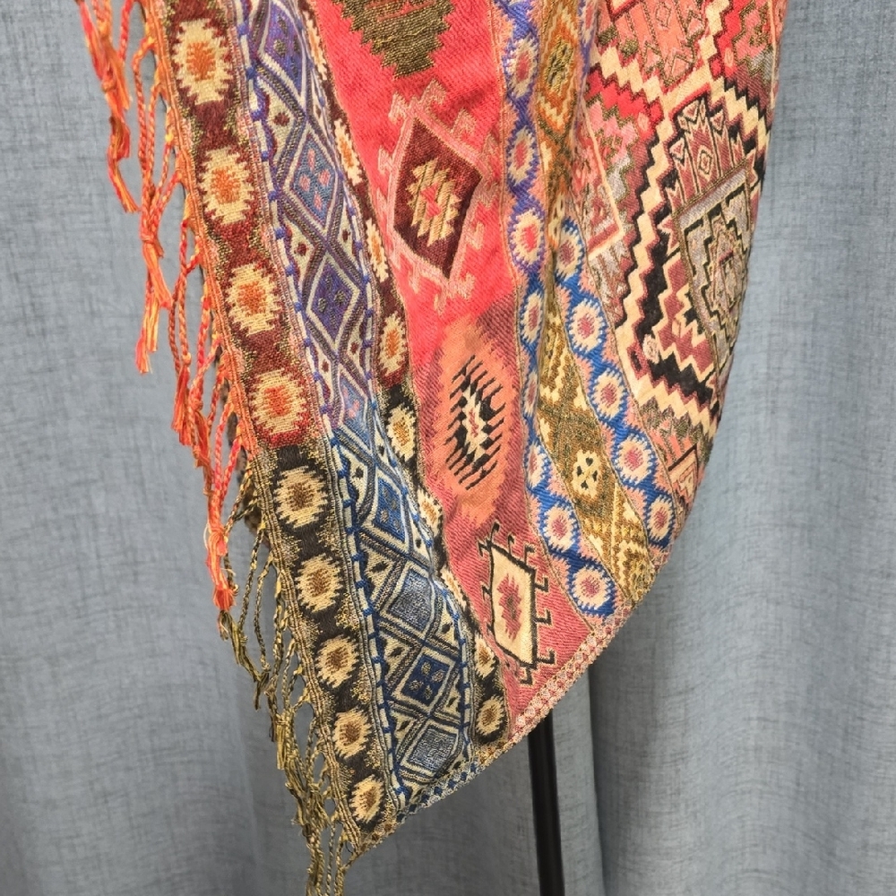 Source Unknown Vibrant Multicolor Tunic Vest - image 5